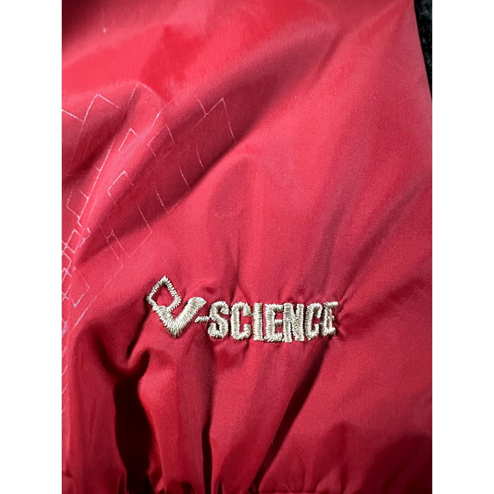 Volcom Red Jacket With Gray Hood - image 8